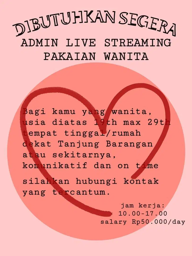 ADMIN LIVE STREAMING PAKAIAN WANITA