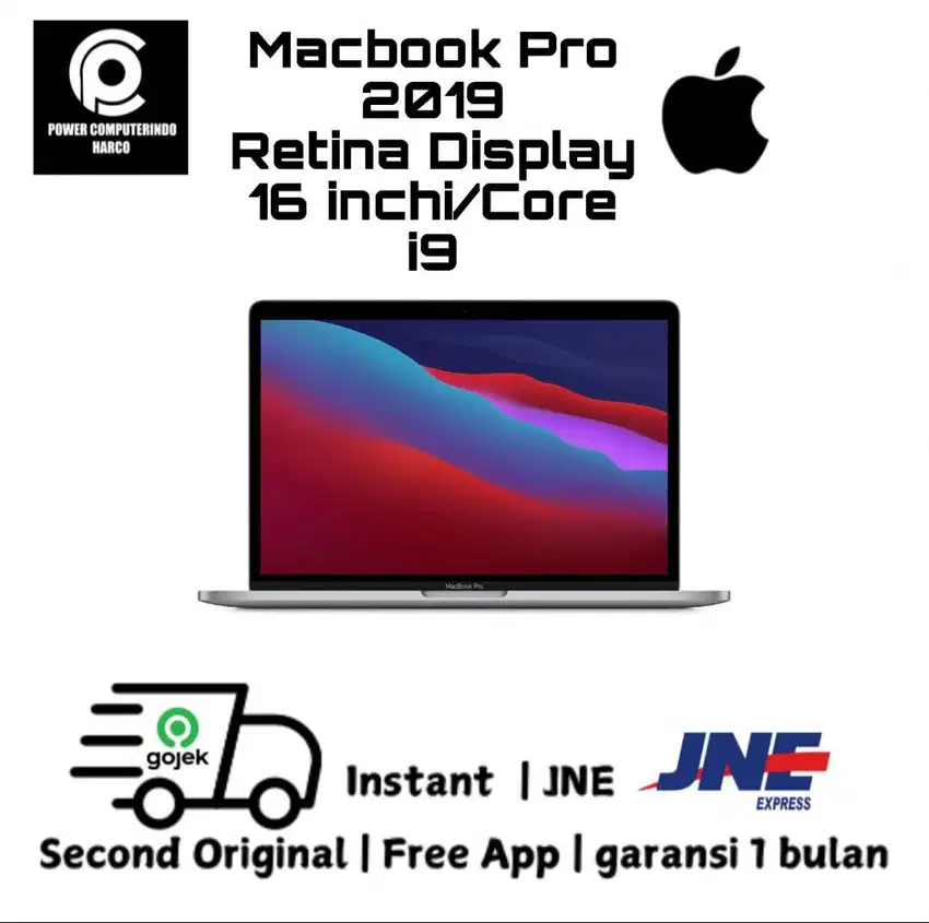 MACBOOK PRO 2019 16 INCHI 16/1TB GB TOUCHBAR CORE I9 SECOND ORIGINAL