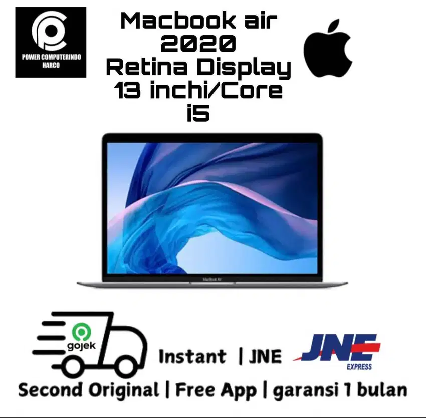 MACBOOK AIR 2020 13 INCHI 16/512 GB CORE I5 SECOND ORIGINAL