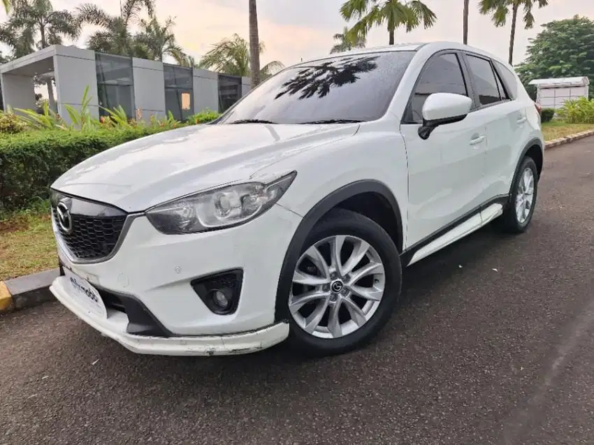 Pajak Panjang -  Mazda CX5 2.5 Grand Touring Bensin AT 2014 Putih PRN