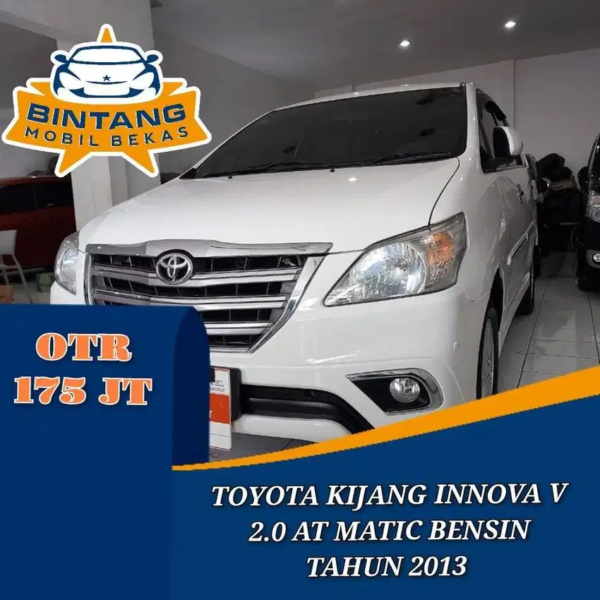 TOYOTA KIJANG INNOVA V 2.0 AT AUTOMATIC 2000 CC BENSIN TAHUN 2013