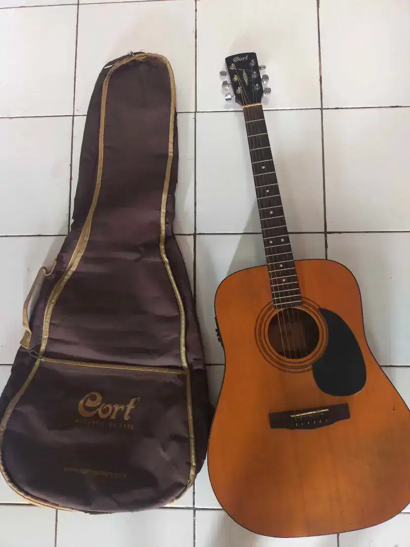 Gitar akustik elektrik string merk cort AD810E OP asli original MII