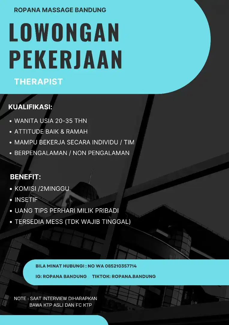 INFO LOKER KHUSUS WANITA