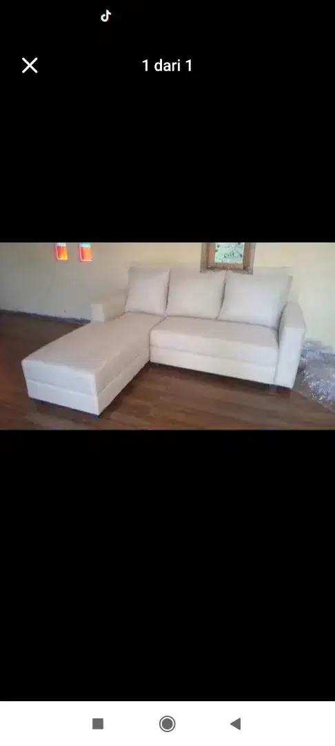 Sofa L selonjoran minimalis