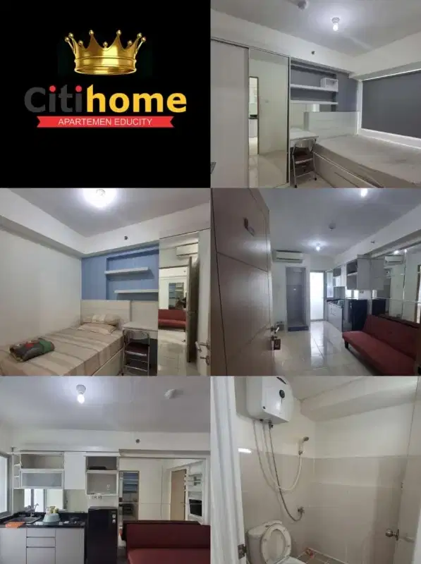 di sewa kan  tahunan 2BR apartemen educity by CITIHOME