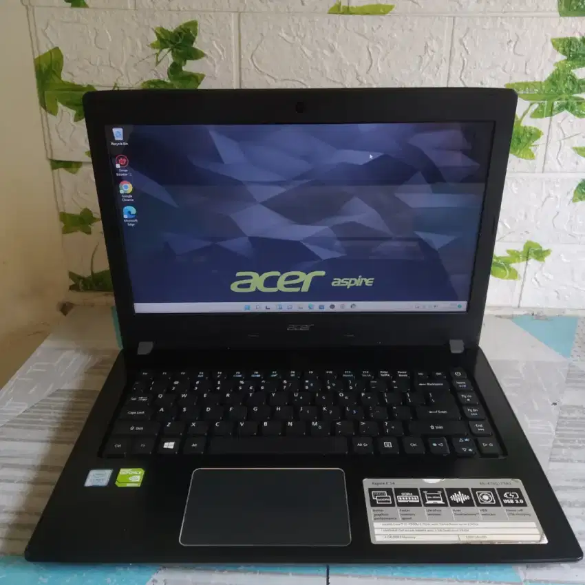 Acer Aspire E5-475G i7 gen 7 Nvidia 940MX 8/256/1000 Gb