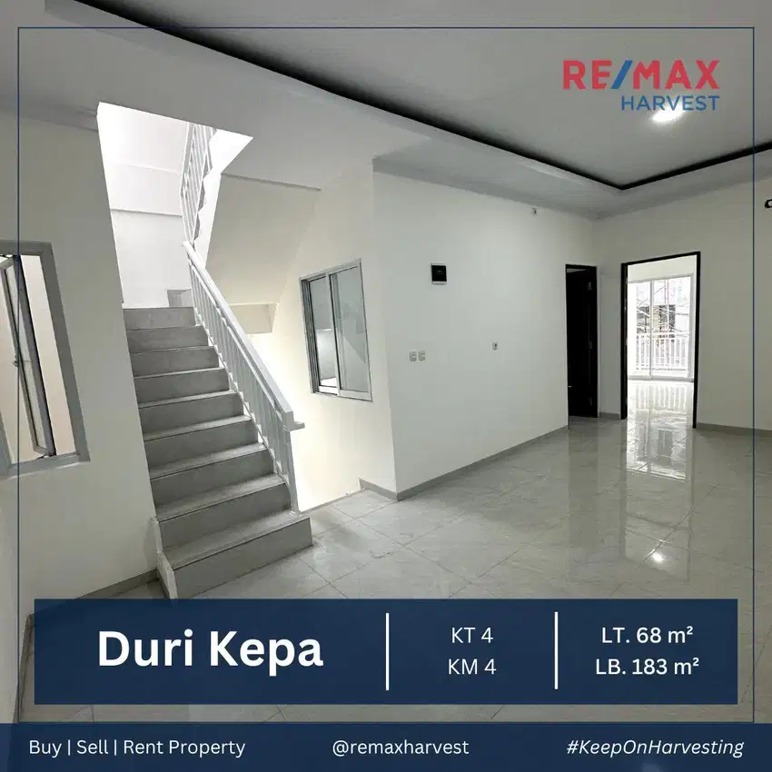 DIJUAL MURAH BRAND NEW HOUSE HANYA ADA 3 UNIT DURI KEPA JAKARTA BARAT