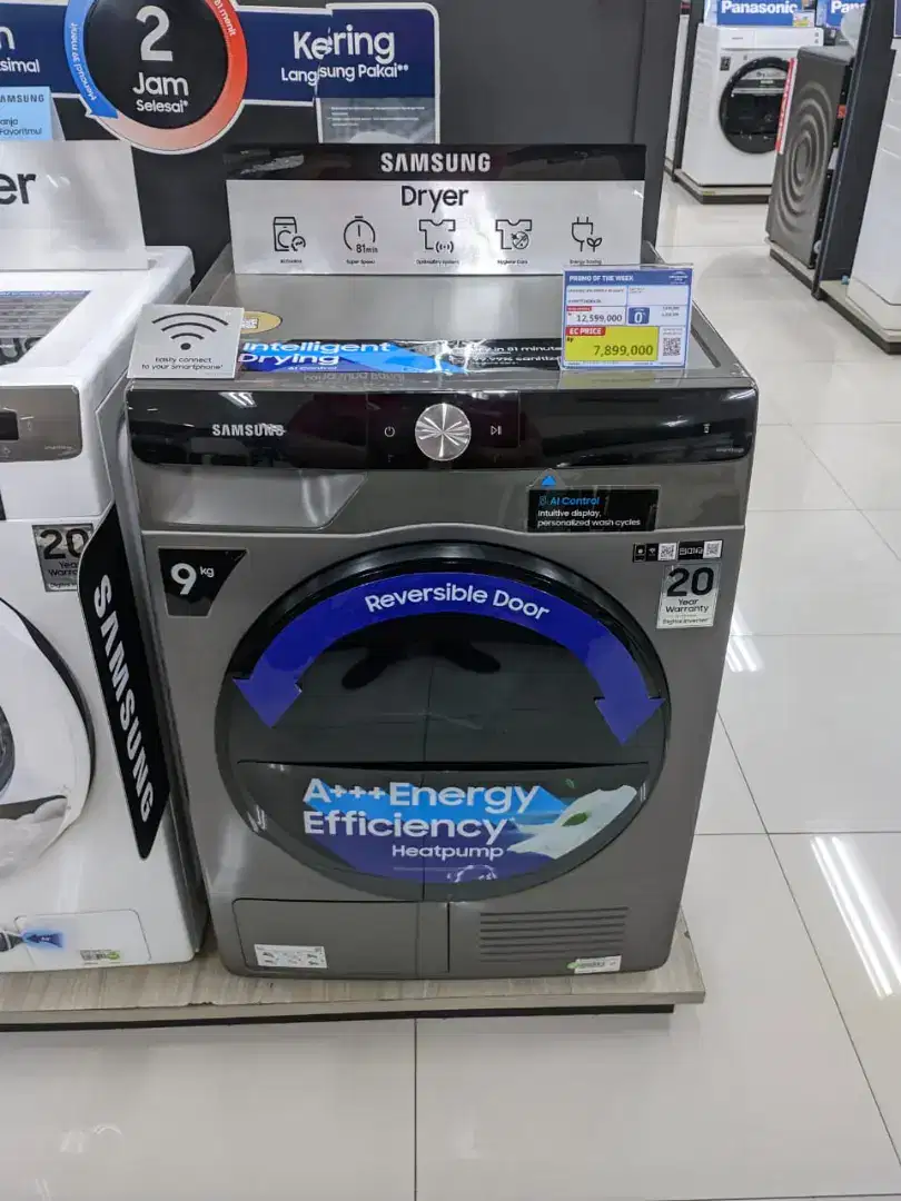 SAMSUNG DRYER MACHINE 9KG BLACK