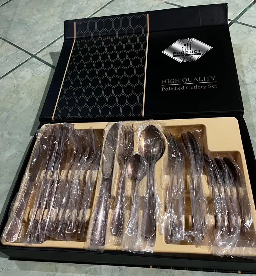 Jual polished cutlery set