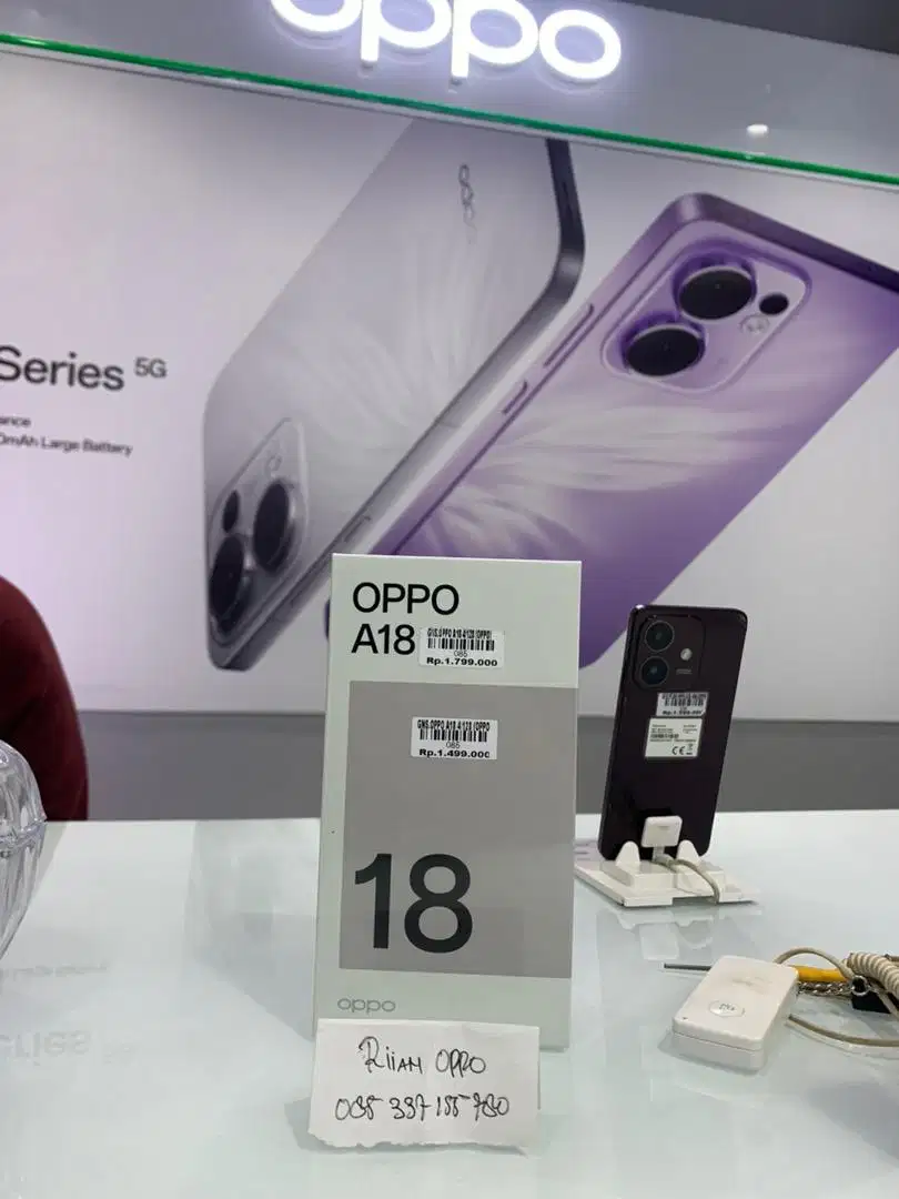 Oppo A18 Ram 4+4/128gb ATLANTIS DAHSYAT