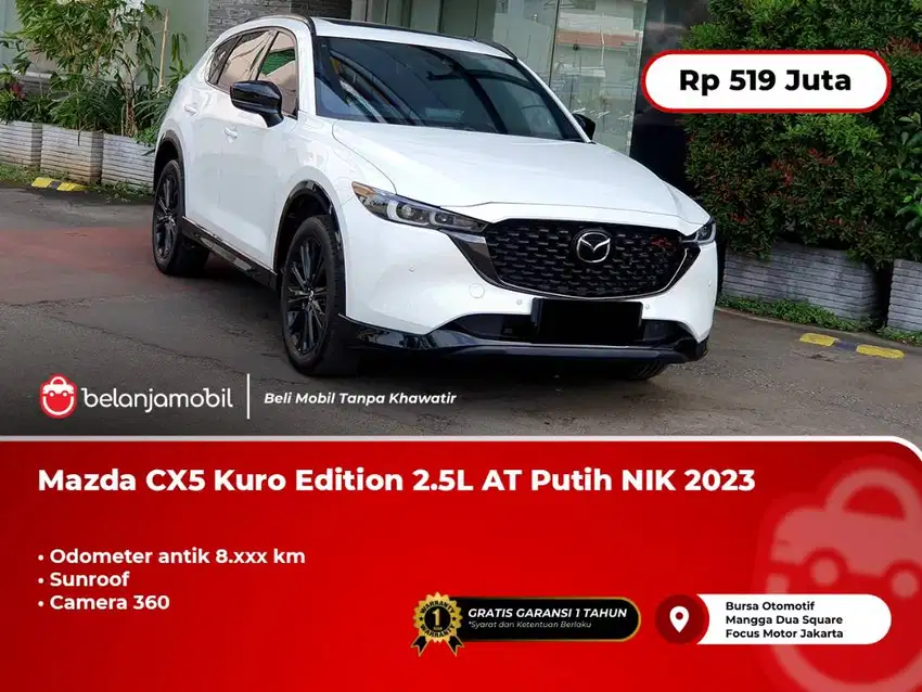 [KM 8RB] Mazda CX-5 CX5 CX 5 Kuro Edition 2.5L Sunroof AT Putih 2023