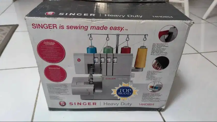 Singer 14HD854 Heavy Duty Mesin Obras Portable