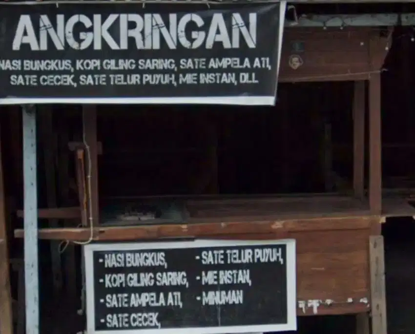 Jual Rombong Angkringan + Meja Kursi kayu