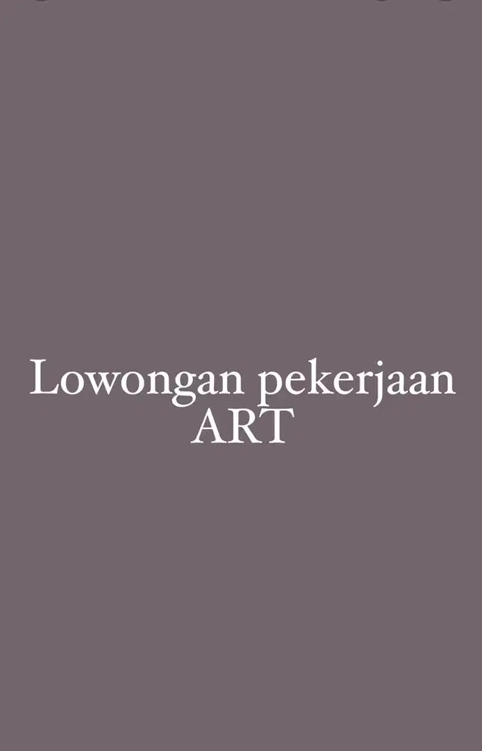 Lowongan pekerjaan ART