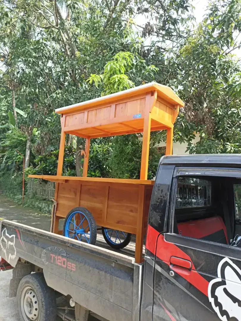 Gerobak Angkringan Bakso Mie Ayam PeceL Bubur Sate Martabak Ronde dlL