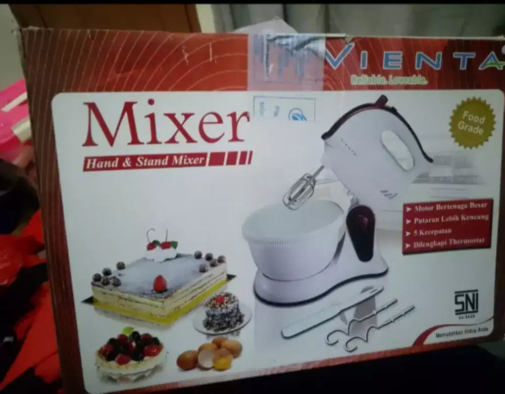 Mixer Vienta merah maroon