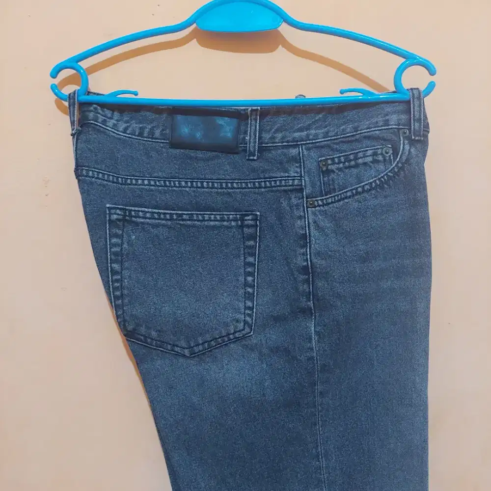 Celana Jeans Hitam XL panjang 90 cm