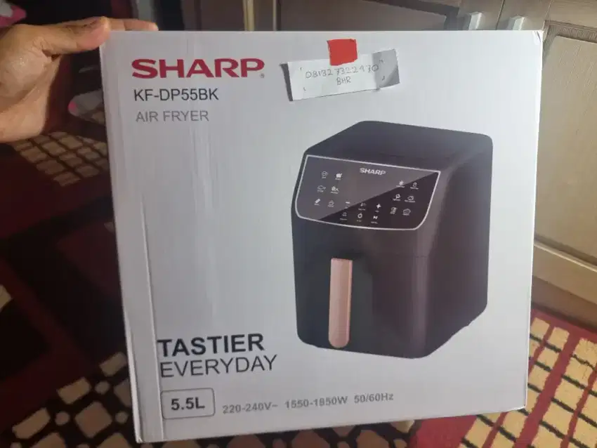 Air Fryer Sharp KF-DP55BK Hadiah Kantor alat goreng tanpa minyak