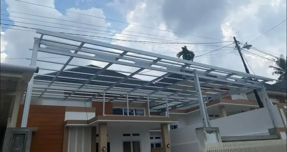Rangka baja ringan kanopi teras