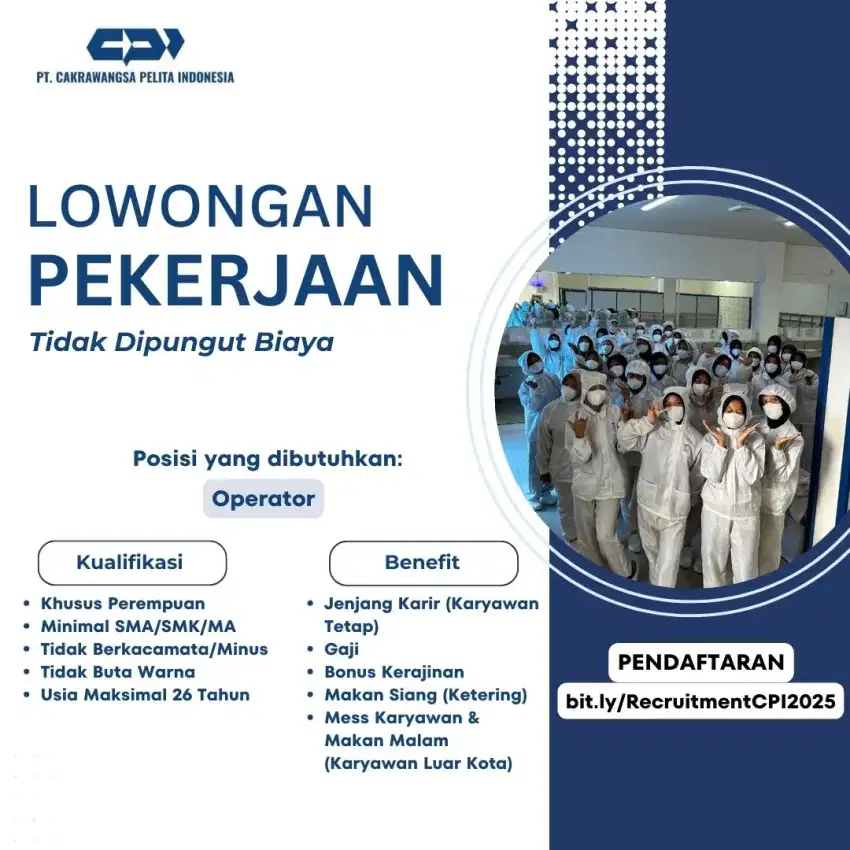 Loker Urgent Interview Januari 2025 Khusus Perempuan