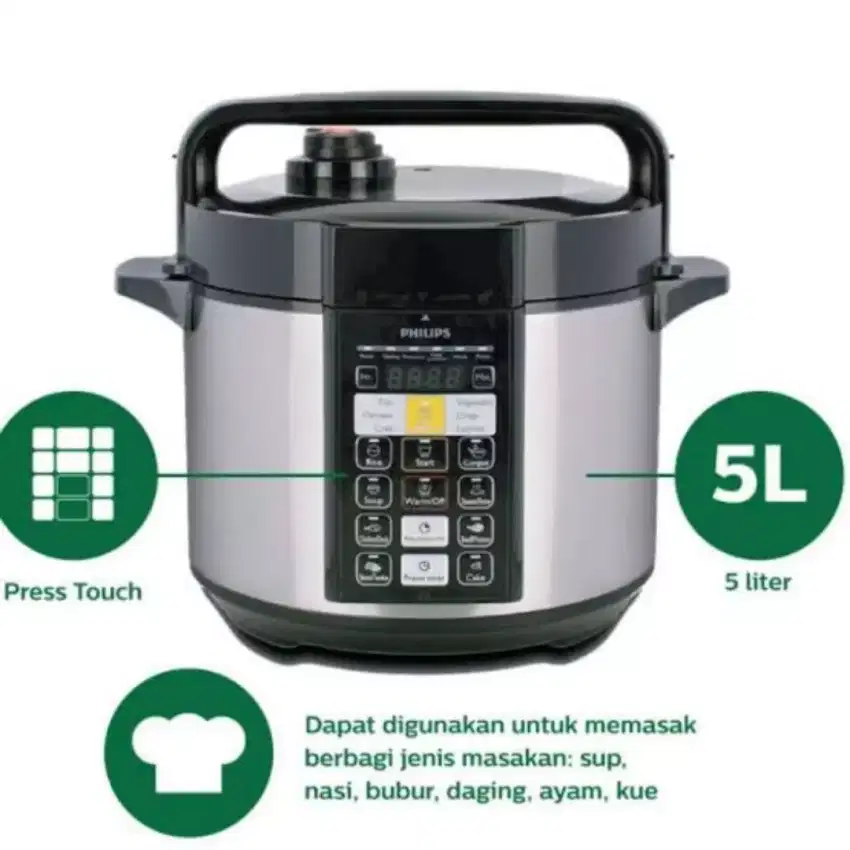 Philips pressure cooker presto 5 liter HD 2136