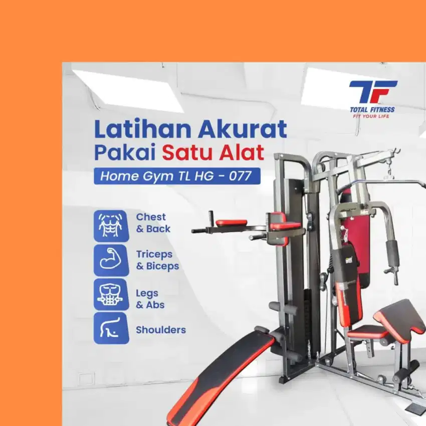 Homegym 3 sisi + sandsack TLHG-077 alat fitnes CHN-487