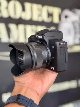 Canon EOS M50 Kit Bonus Banyak Siap Pakai