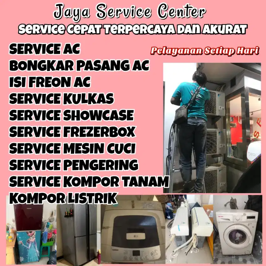 Service Kulkas Mesin Cuci Frezer Servis AC Bongkar AC Pasang AC Candi