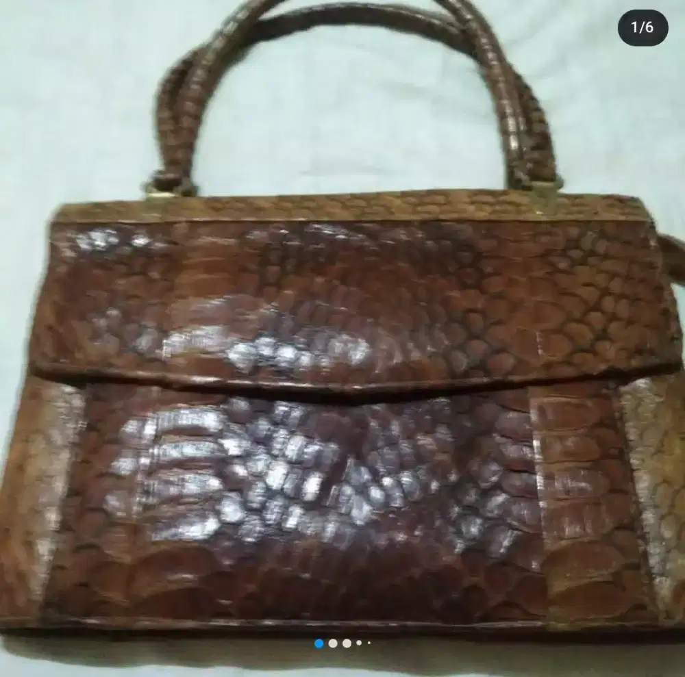 Tas tangan kulit croco original mewah