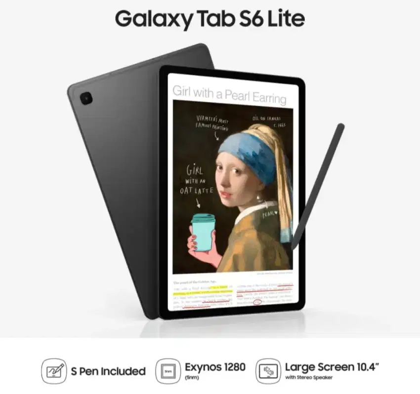 Samsung TAB S6Lite + Spen Stylus (New Editon Resmi) COD Free Ongkir