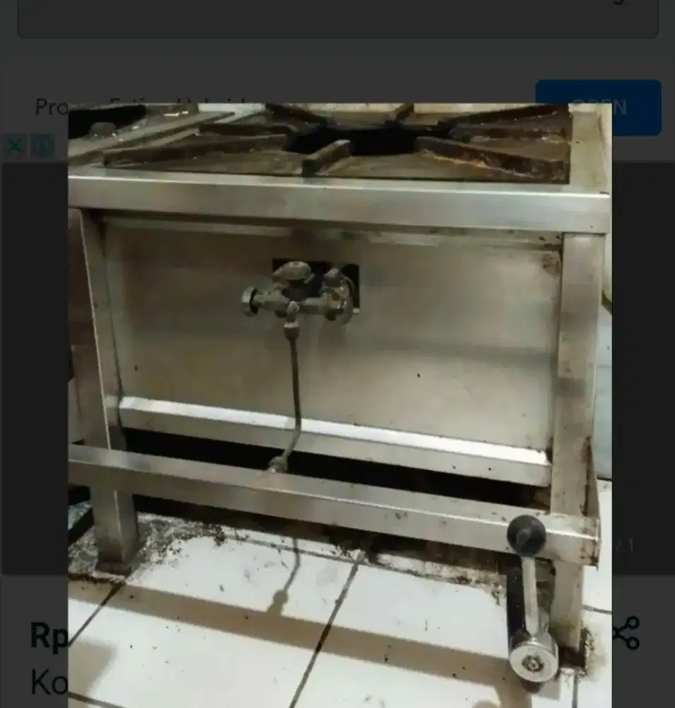 3 Pcs Kompor Stainless Tungku Api besar