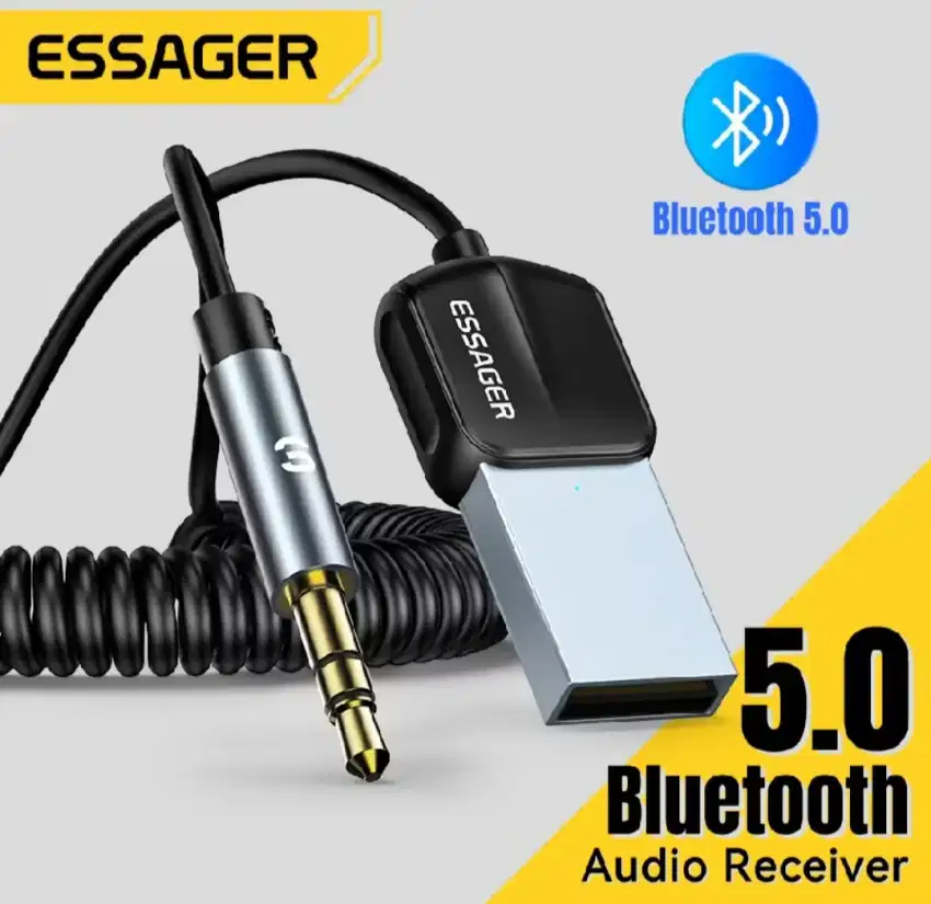 Essager EB01 Bluetooth Audio Receiver Usb Port to 3.5mm Audio Jack Car