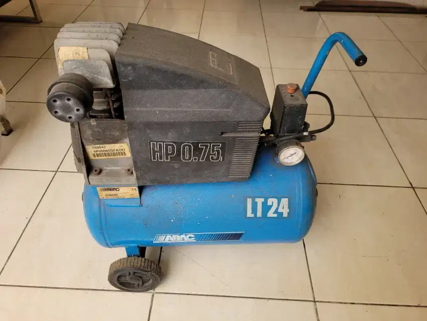 Kompresor angin abac itali 24lt kuat 3/4 hp dinamo listrik murah