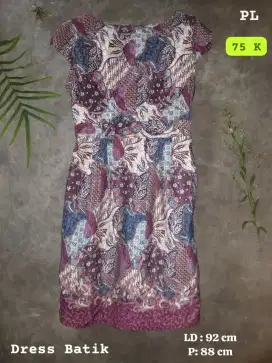 Dress batik seperti baru