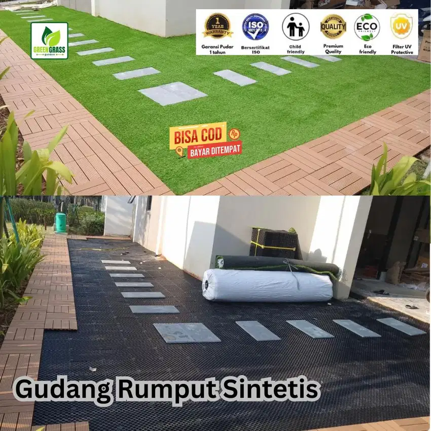 halaman rumput sintetis