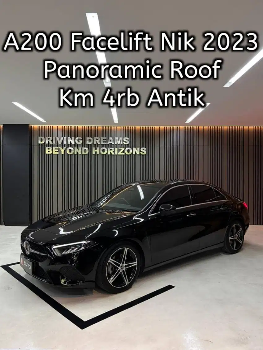 Mercedes Benz A200 Sedan 2023 Hitam Mercy Facelift Panoramic