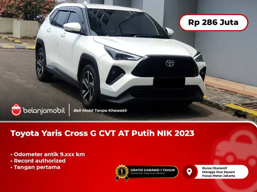 [ KM ANTIK 9RB ] Toyota Yaris Cross G CVT AT Putih 2023/2024