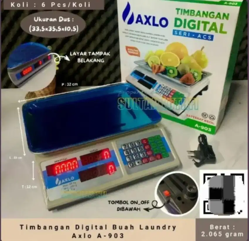 Timbangan Digital Untuk Buah / Laundry 40kg