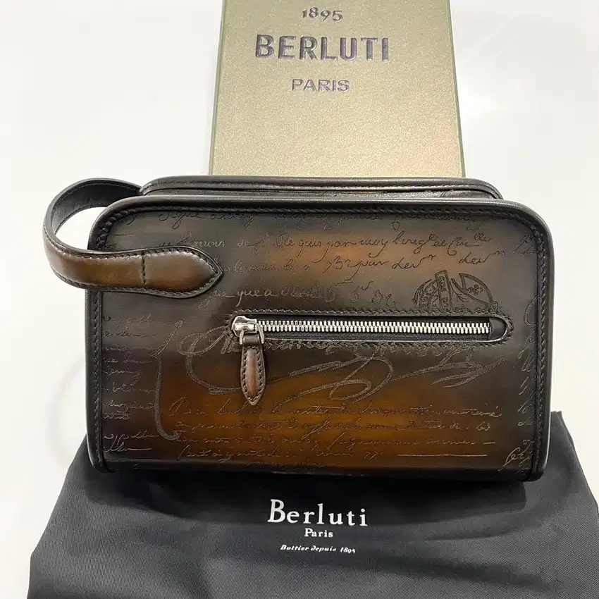 Berluti Scritto Hand Bag Pouch