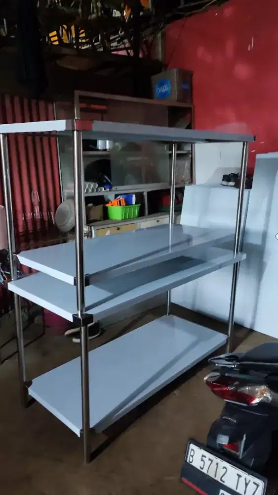 Jual meja stainless untuk resto dan cafe