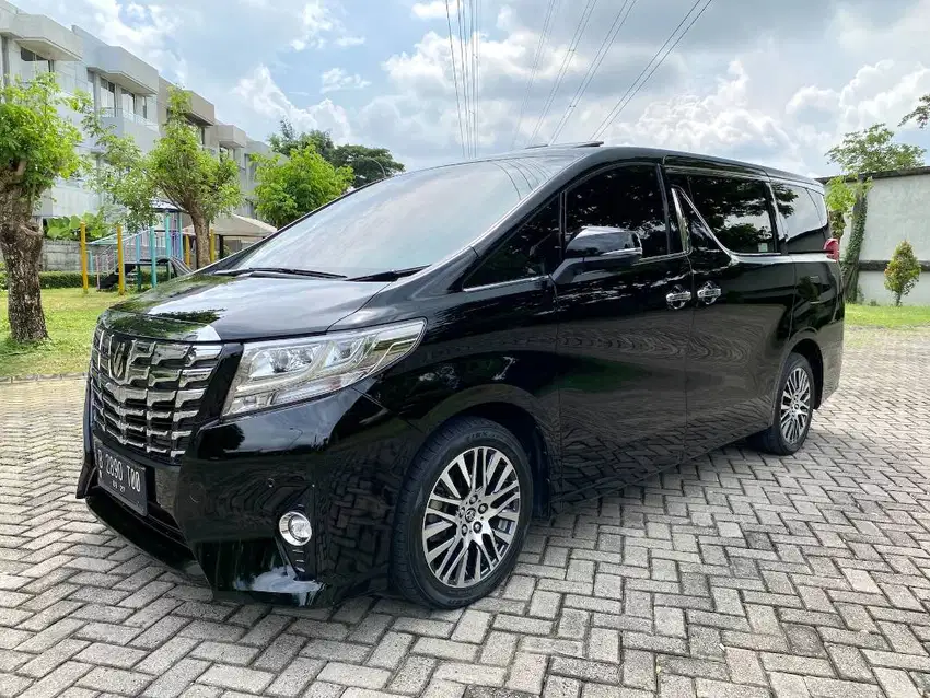 KM 30rb ALPHARD G 2017 ATPM BLACK ALPHARD 2017 ALPHARD ANH30 TOYOTA