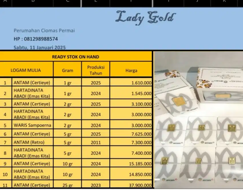 Logam antam buat invest