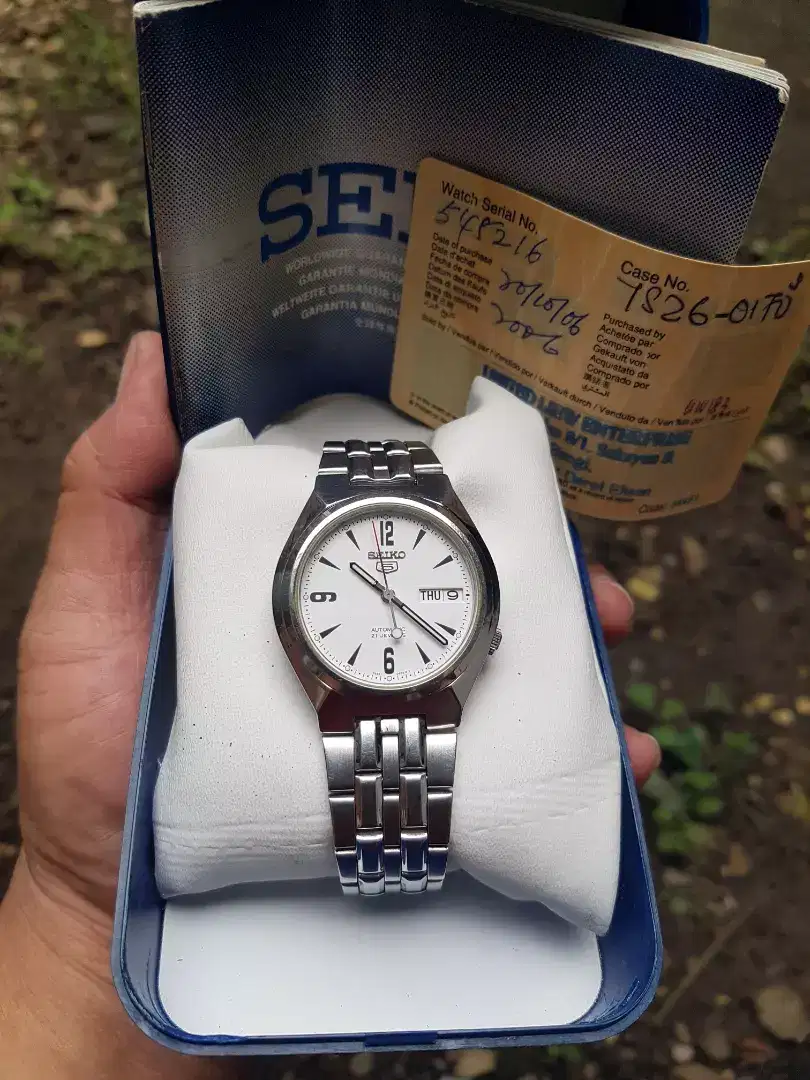 jam tangan Seiko 5 matic 7S26