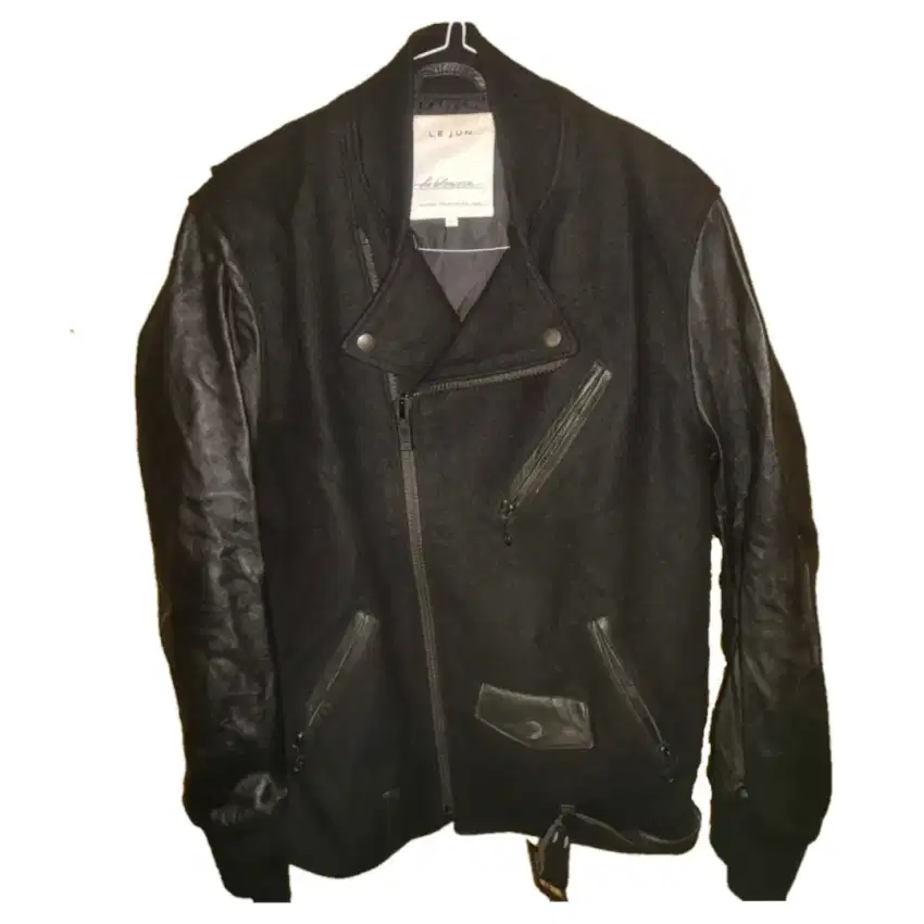 Black Leather Jacket Le Jun Original