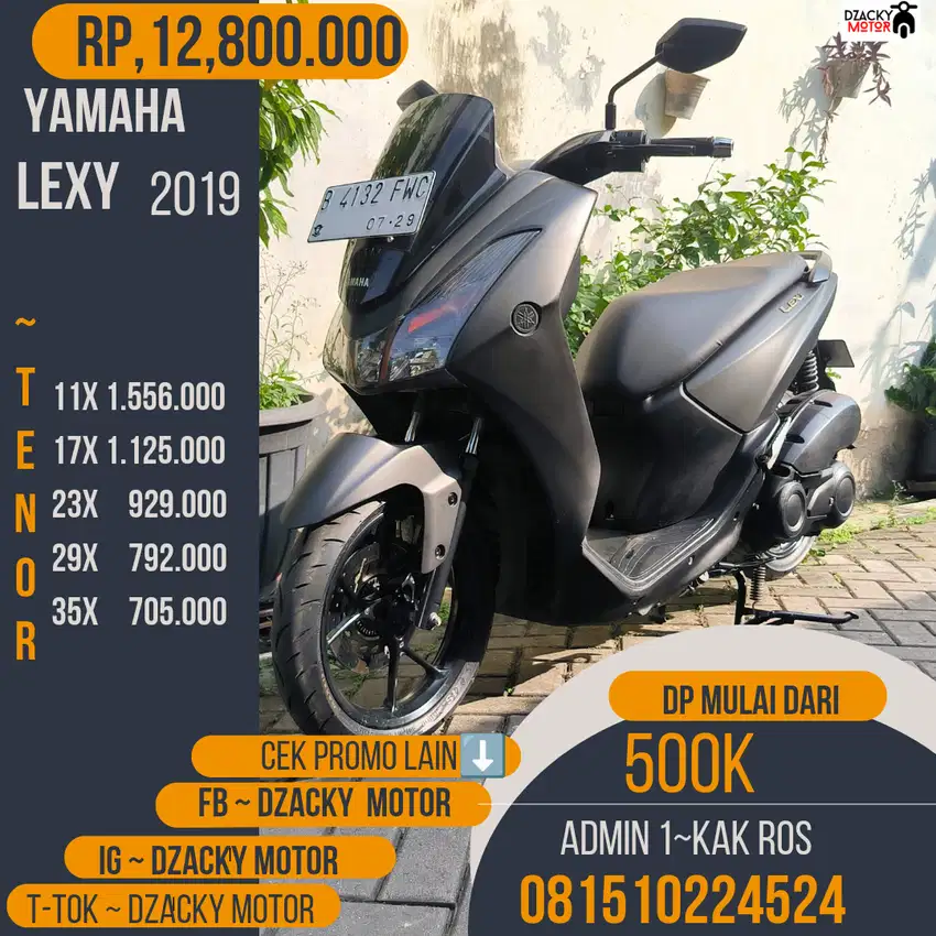 YAMAHA LEXI  2019 JUAL CASH CREDIT DP MULAI 500K