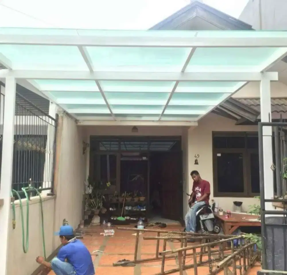 Kanopi kaca elegant murah bergaransi