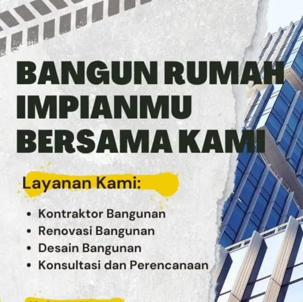 Jasa Renovasi dan Bikin rumah dari 0 Harga MURAH!!!