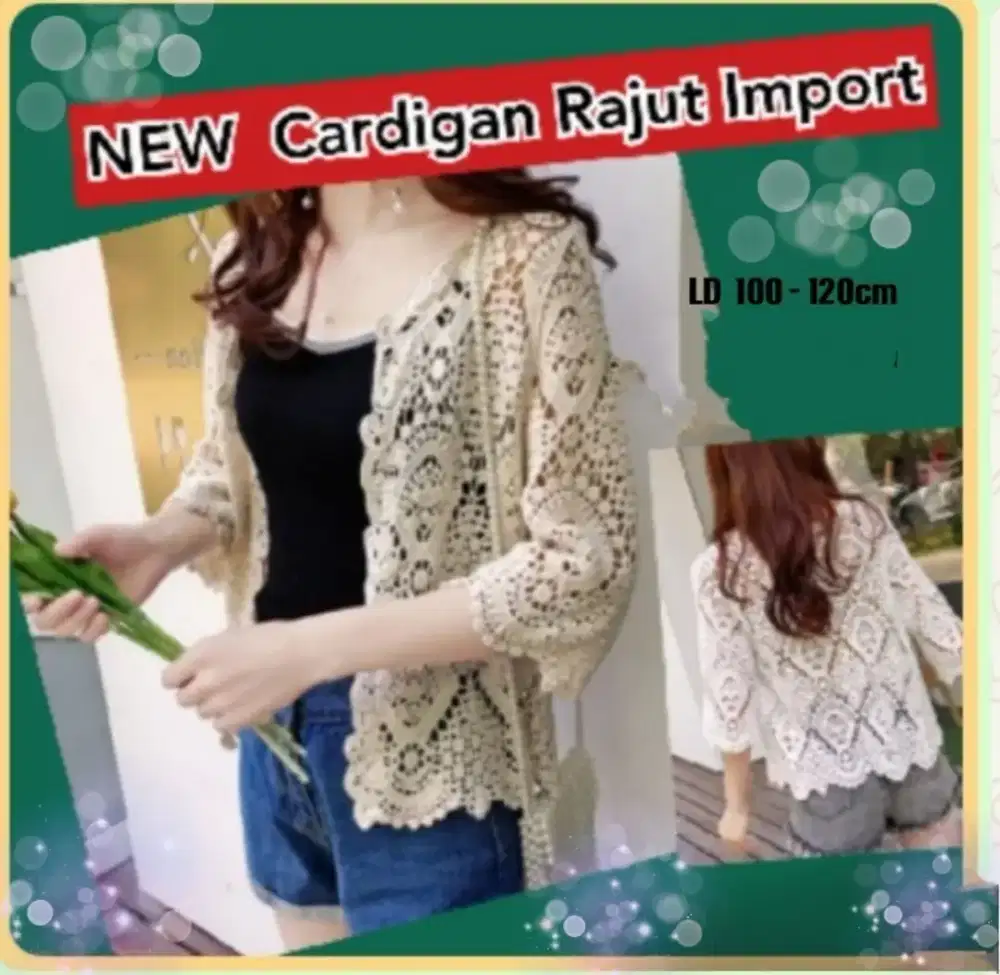 NEW Cardigan Rajut Elegant Import