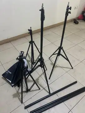 Tripod Lighting Background Stand + Softbox