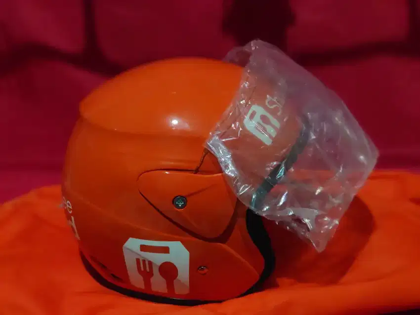 ATRIBUT OJOL HELM DAN JACKET - PAKET DRIVER SHOPEE FOOD